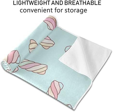 Aunhenstern Yoga Blanket Funny-Cotton-Candy-Kawaii Yoga Towel Yoga Mat Toalha