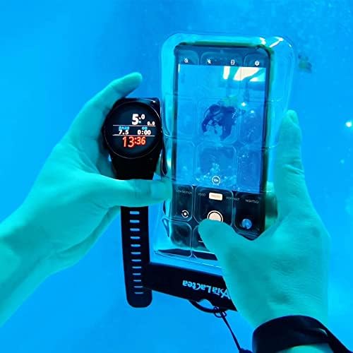 Bolsa de telefone impermeável universal, patente de touch air -touch subaquático tocável, IPX8 à prova d'água para fotografia de mergulho, bolsa seca para iPhone 13 Pro Max /12 11 Galaxy Pixel até 7,0 ”-2 pacote