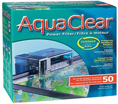 Filtro de energia aquaclear 50, filtro de tanque de peixes para aquários de 20 a 50 galões