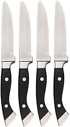 4 Longhorn Steakhouse Steak Knives New! ~ Churrasco de cozinha de cozinha faca de costela definida