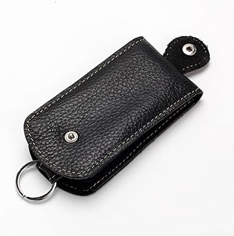 N/A Key Bag Pull Out Men's Leather Feminino Feminino de Capacidade de Armazenamento Card de Card de Casa Compacto