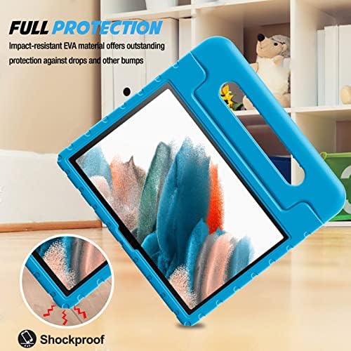Pacote de casos da Procase Kids com protetor de tela de vidro temperado para o Galaxy Tab A8 2022