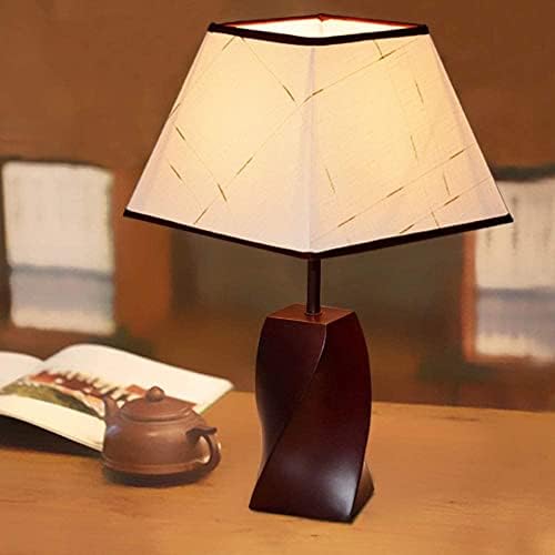 Lâmpada de mesa de cabeceira de cabeceira LED E27 Lâmpada criativa de mesa criativa de madeira,