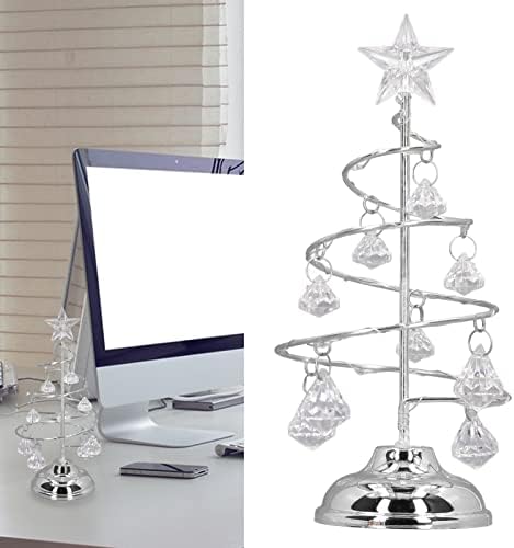 Árvore de Natal de Cristal de LED, árvore de ferro banhado a Natal LED CRISTAL CRISTAL Árvore de cristal