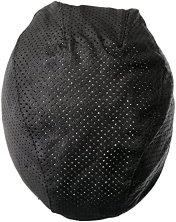 Black de couro perfurado, Headwrap - Oficialmente licenciado Premium Design Biker's Head Wrap - OSFM