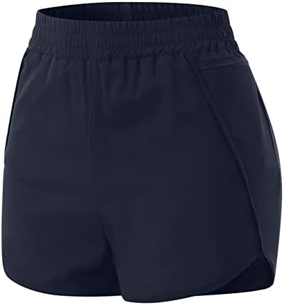 Seaintheson shorts de ginástica ativa leve para mulheres treinos atléticos de verão curto de verão rápido seco