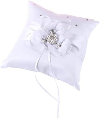 Alipis travesseiros decorativos anel de anel de anel de portador travesseiro de casamento travesseiro de pérola