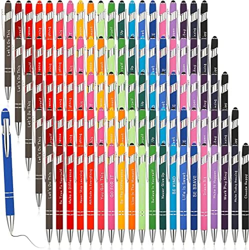 100 pacote caneta de caneta de caneta de caneta de caneta inspiradora caneta arco -íris emborrachada