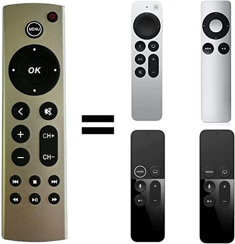 Smartway2Save Universal Remote Control Compatível para todas as Apple TV Box 2nd 3rd 4th 4k Generations. Nenhuma função de voz.