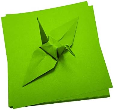 100 papel de origami cor de dupla face 6x6 polegadas quadradas de papel dobrável fácil para papel dobrável, guindastes de origami, papel de scrapbook