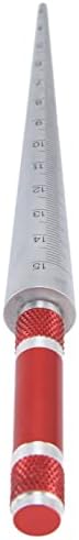 Régua cônica de orifício de 3 a 15 mm, medidor de abertura de cone, aço inoxidável com ferramenta de medição