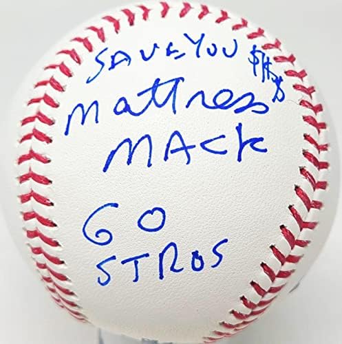 Jim Mattress Mack Mcingvale assinou 2022 Astros World Series Baseball PSA/DNA - Bolalls autografados