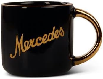 Mercedes Benz 14 oz Minolo Coffee Cup Caneca preta/ouro