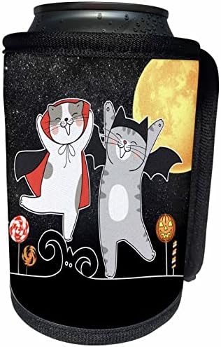 3drose Cute, gatos de dança em trajes de Halloween com doces. - LAPA BRANCHA RECERLER WRAP