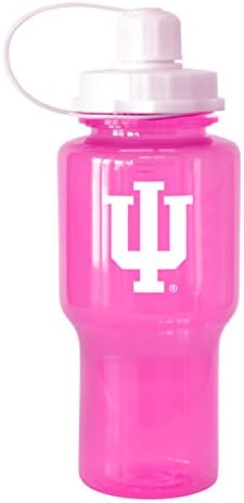 Boelter Brands NCAA Unisisex-Adult NCAA Tritan Travel Mate Bottle Pink Water Bottle, 24 onças