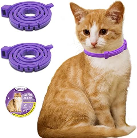 2 pacote gato gato calmante colar para gatos colarinho de feromônio aliviar Reduza os feromônios