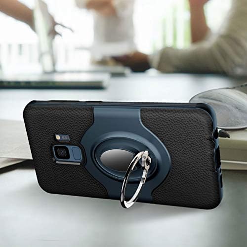 Esamcore Samsung Galaxy S9 Casos de Kickstand Casos + Montagem de carro por telefone magnético do painel [azul marinho]