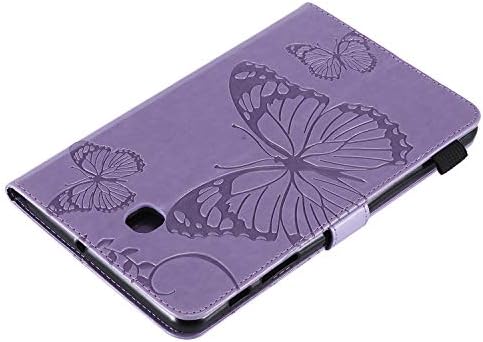 Galaxy Tab A 8.0 2018 Case, SM-T387 Case-Techcircle Synthetic Leather Magnetic Cartet Tampa com ranhuras de cartas/caixa de bolso de bolso para Samsung Galaxy Tab A 8,0 polegadas 2018 Sm-T387, roxo