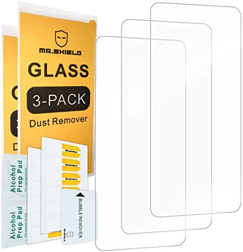 Mr.Shield [3-Pack] projetado para o Samsung Galaxy S10E [Faixa mais curta para a versão de caixa] [Protetor de tela de vidro temperado] [Japan Glass With 9H Durura] com substituição de vida útil