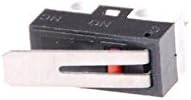 Thakie Micro Switches 10pcs KW10 3 pinos Alavagem de dobradiça de comprimento Mini Micro -Switch Mini Micro 125V 1A 12 x 6 x 13 mm (eletromagnético colorido