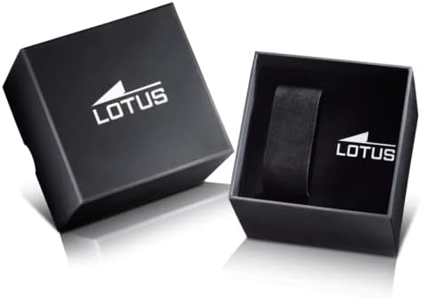 Lotus Watch Model 18811/2 da coleção conectada, estojo de 45 mm, cinta de armários pretos para homens,
