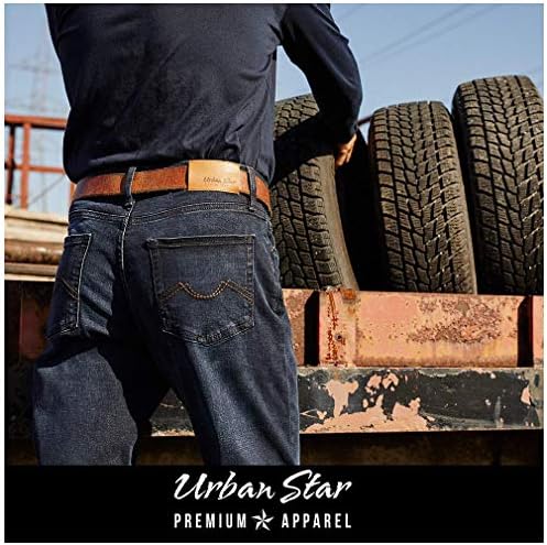 Jeans de estrela urbana Jeans relaxados - jeans de perna reta para homens - Ultimate Comfort Superflex calças
