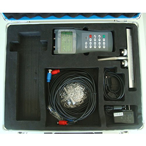 TDS-100H-HS Handheld Digital Water Ultrassonic Flow Medro de alta precisão para DN15-DN100mm Tamanho do tubo com transdutor de suporte pequeno HS