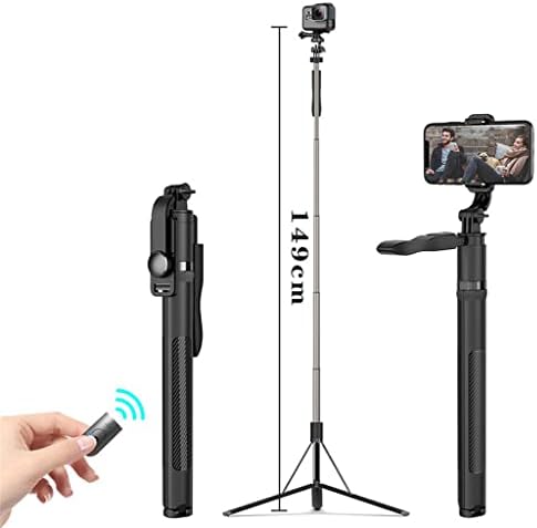 Yfqhdd 1.49m Selfie baste tripé monopods dobráveis ​​universal para smartphone