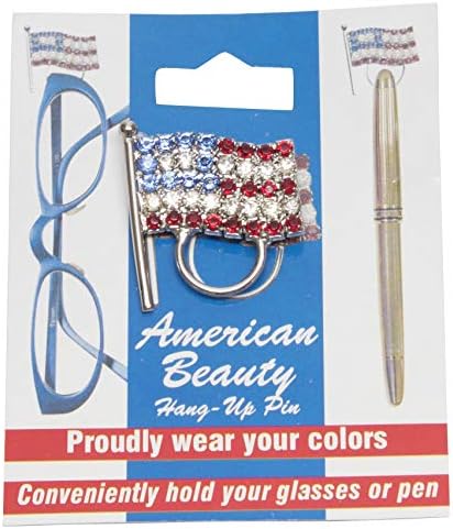 Estados Unidos da América EUA bandeira de cristal pino de óculos/retentor de óculos de sol