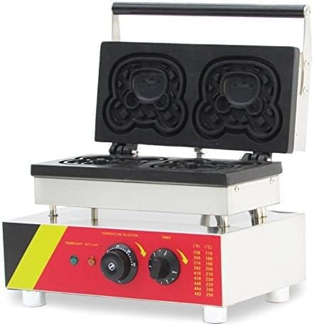 Leiruo Commercial Nonict Carton Waffle Maker 2 Pcs Uso da forma Waffle Iron Baker Machine 110V/220V