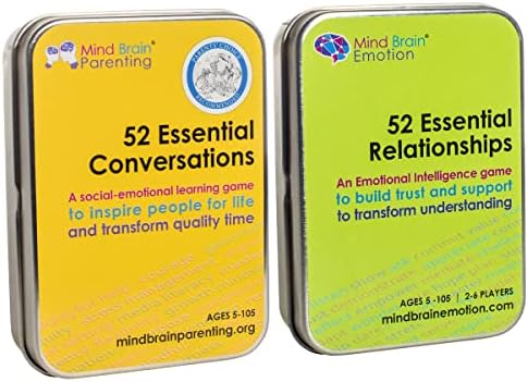Mind Brain Emotion Relacionamentos melhores pacote: 52 conversas essenciais + jogo de cartões de inteligência