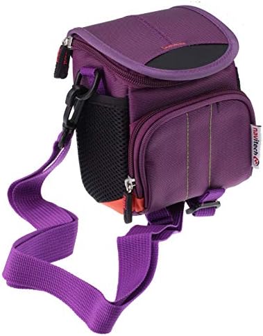 Navitech Purple Flash Speedlite Bolsa de caixa compatível com o Canon Speedlite 580EX II