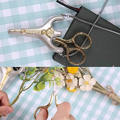 Butuze Borderyer Scissors, tesoura retrô requintada para costura, bordado em aço inoxidável Kit DIY para costura,