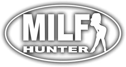 Carto Milf Hunter Funny Vinyl Sticker Decals Cars Trucks Vans Walls Laptop