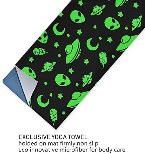 Aunhenstern Yoga Blanket Alien-Funny-Spaceships-Planet Yoga Towel Yoga Mat Toalha