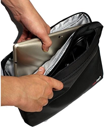Navitech preto de 11,6 polegadas laptop/notebook/ultrabook Case/bolsa compatível com o Chromebook HP 11-1101/HP