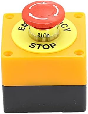 PCGV 1PCS CHELL SIGN Press botão Pressionamento DPST Cogumelo Botão de parada de emergência AC 660V 10A NO+NC Lay37-11Zs