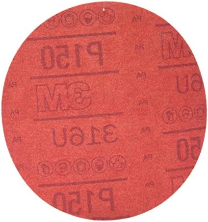 3m Hookit Red Abrasive Disc, 01223, 6 pol., P150, 50 discos por caixa