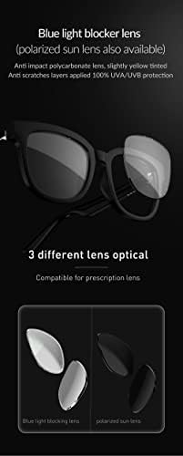 Óculos Carregamento rápido sem fio Bluetooth Smart Titanium Flinged Hinge resistência à orelha aberta Audio ósseo condução de óculos de áudio