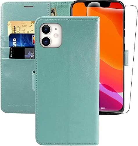 Monasay Cartet Case para iPhone 12 Mini 5G 5,4 polegadas, [Protetor de tela de vidro incluído]