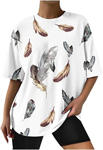 Camisas de ombre de verão para mulheres 2023 Tamas de união de grandes dimensões túnicas soltas