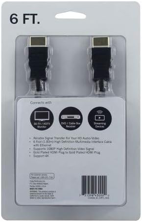 Craig Electronics CC3000B Cabo HDMI de alta velocidade com cabo Ethernet Extender | Cabo de interface multimídia