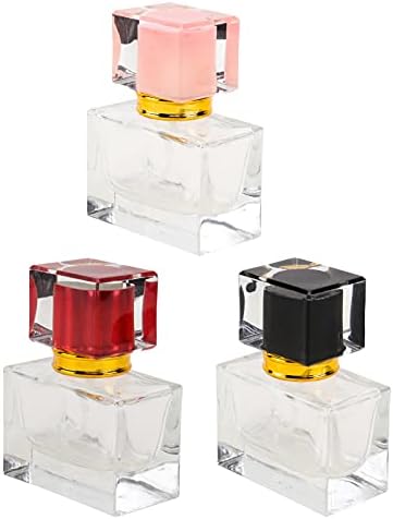 Garrafas de spray de vidro curiosas 3pcs Vintage Crystal Perfume Sprayer Farnert