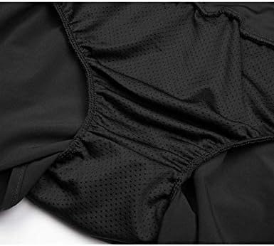 Mulheres coorunas de cintura alta executando shorts atléticos com liner de malha Quick Dry Sports Sports Sports