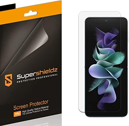 Supershieldz projetado para Samsung Galaxy Z Flip 4 5G Protetor de tela, Escudo Clear de alta definição