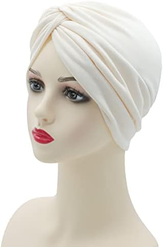 Gorro de quimioterapia de turbante de 3pack, cabeça de embrulho na cabeça Cotton India Headwear para mulher Cancer