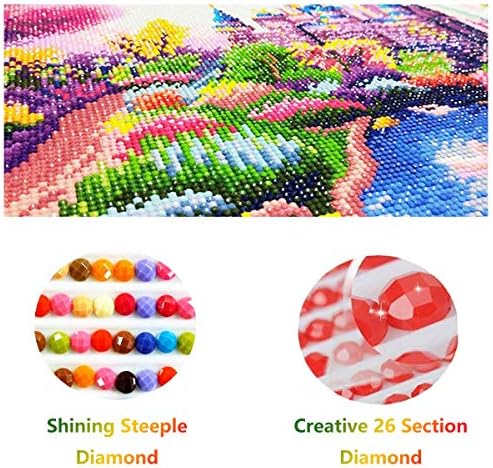 Ginfonr 5d Diy Mosaic Kits de pintura de diamante colorido LEOPARD FLIBO FULLO, TINTA COM DIAMIDOS ARTE FLOR ANIME