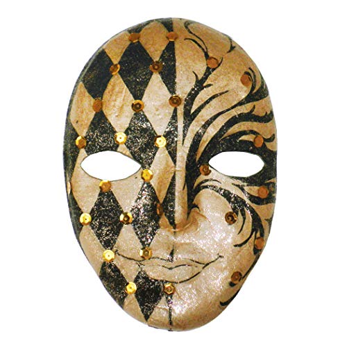 Chenille Kraft CK-4190 Máscara de machê de papel, 0,5 altura, 5,5 de largura, 8 de comprimento, marrom