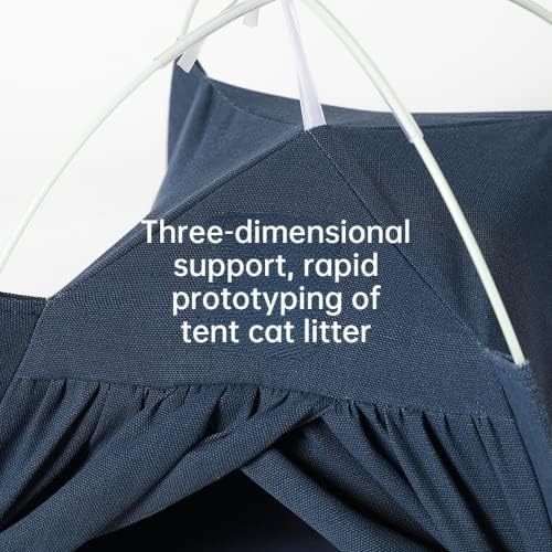 Ssdhua gato tenda de tenda e linho tenda de gato gato ninho de ninho destacável gato ninho de gato pequeno e médio