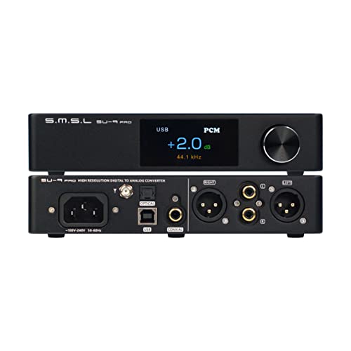 S.M.S.L SU-9 PRO ES9039MPRO Decodificador MQA e MQA-CD Bluetooth 5.0 Audio DAC XU316 768KHz/32bit DSD512 com controle remoto
